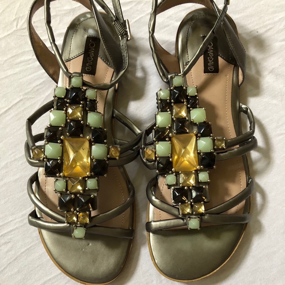 JOAN & DAVID GEM GLADIATOR SANDALS